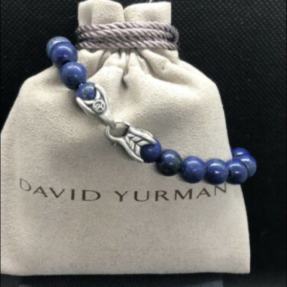 David Yurman spiritual bead bracelet w/ pouch